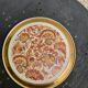 Dessous de plat en faience, centre de table motif cachemire, vintage 1960, estampille B france