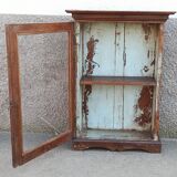 Old wardrobe with glass door