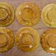 lot of 12 fruit barbotine dessert plates Sarreguemines