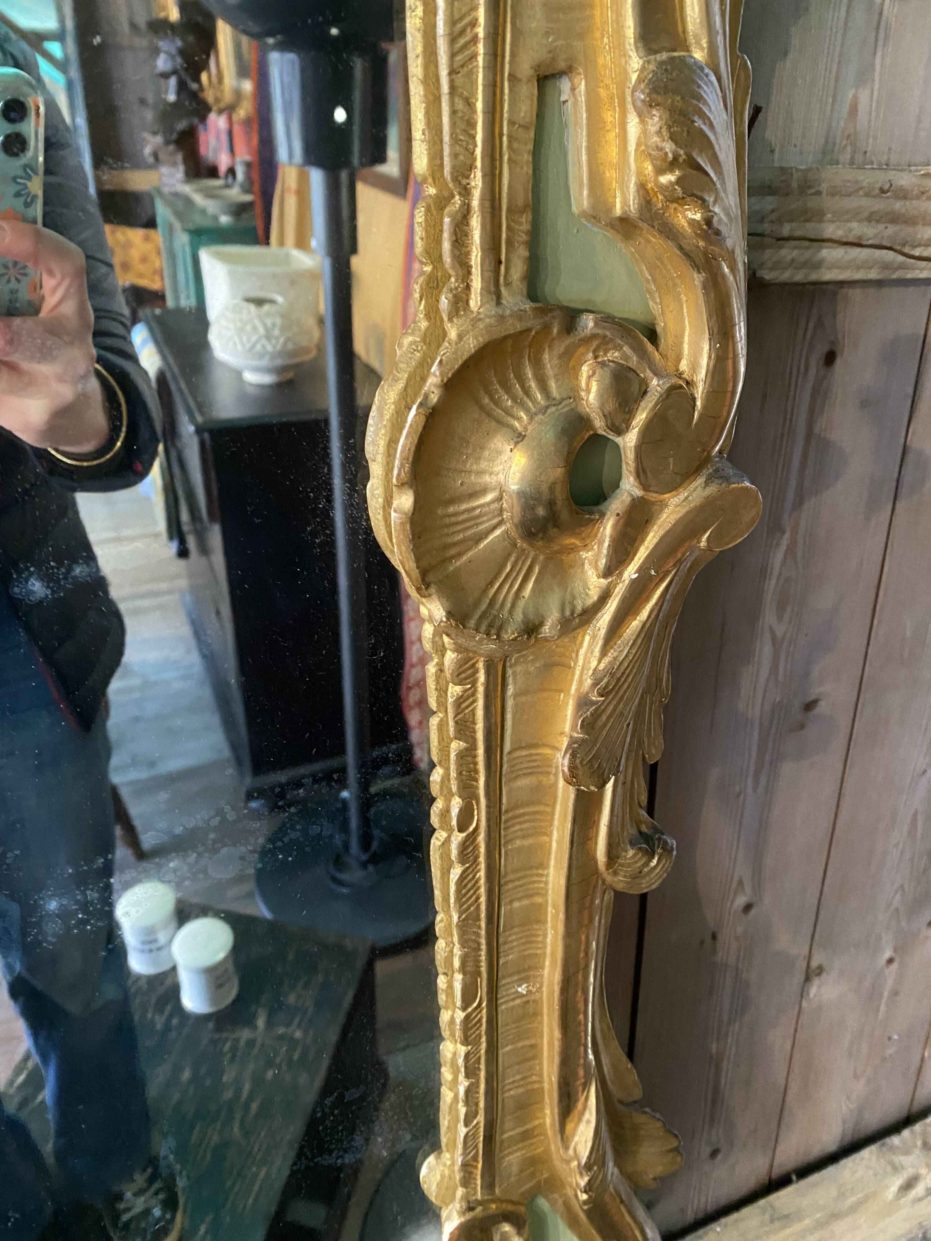 Provencal mirror in gilded wood, Louis XV period
