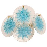 Blue Glass Disc Wall Light Vistosi, Italy, 1960s