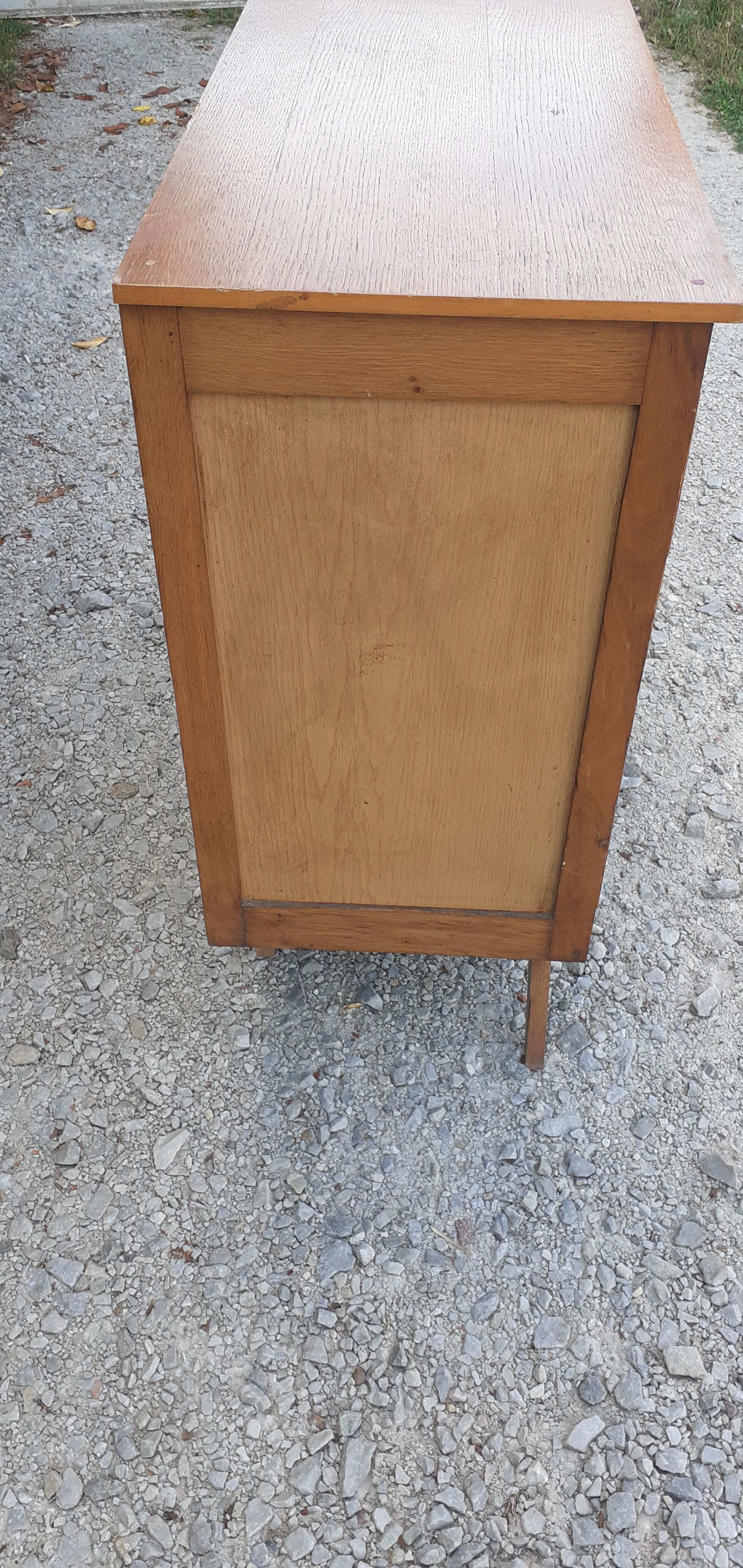 Commode 4 tiroirs pieds compas année 50 vintage