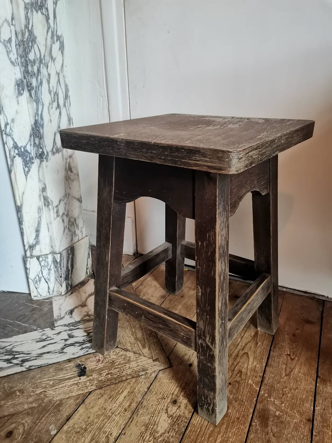 Old wooden stool