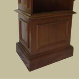 Mahogany store display and brass, vintage