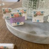 Porcelain nameplate and knife holder