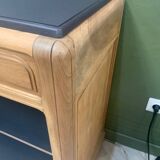 Walnut and black sideboard