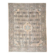 1970s Vintage Persian Handmade Wool Cotton Light Brown Area Rug 261x364