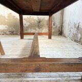 Rustic farmhouse table, solid oak, 2m