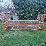 Rattan bed 1960