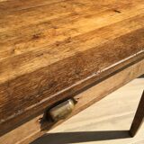 Table in solid oak, 50s