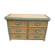 Rattan and wicker chest 80s