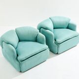 Paire de fauteuils Confidential Alberto Rosselli pour Saporiti 1970