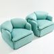 Pair of Confidential armchairs by Alberto Rosselli for Saporiti 1970