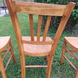 6 sanded bistro chairs