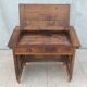19th-century walnut writing desk.