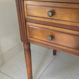 Directoire style desk with 5 drawers and side shelves