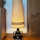 Large vintage 70s ceramic lamp – 1.20m