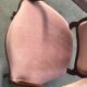 Louis Philippe pink velvet armchair
