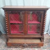 Louis XIII oak display case