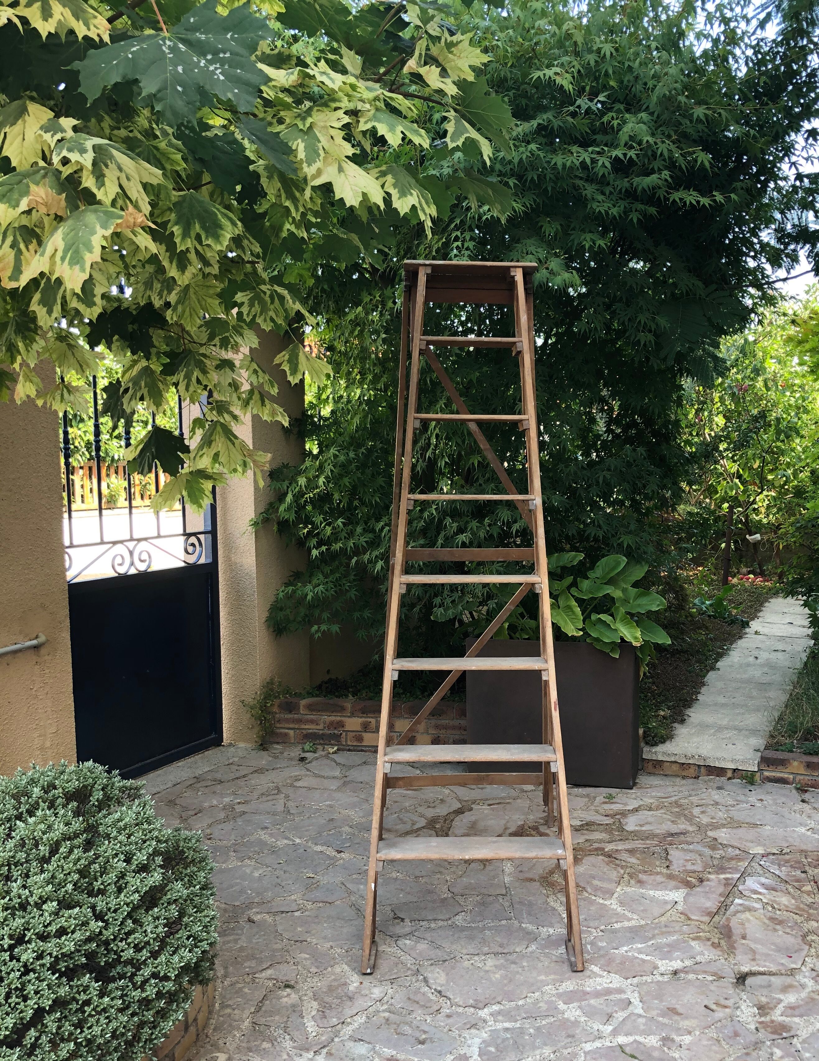 Wooden stepladder