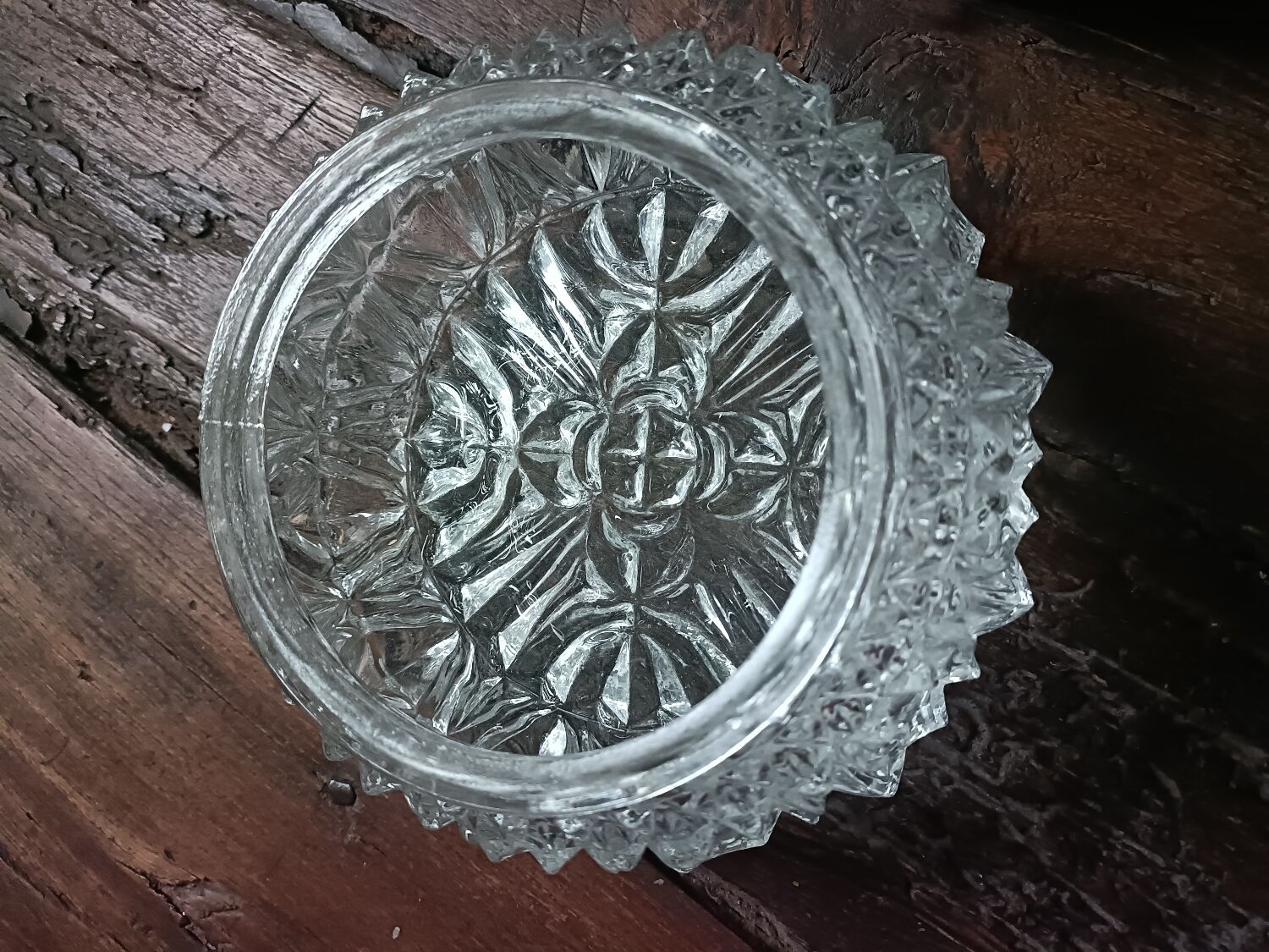Ceiling light, vintage wall lamp with moulded glass.