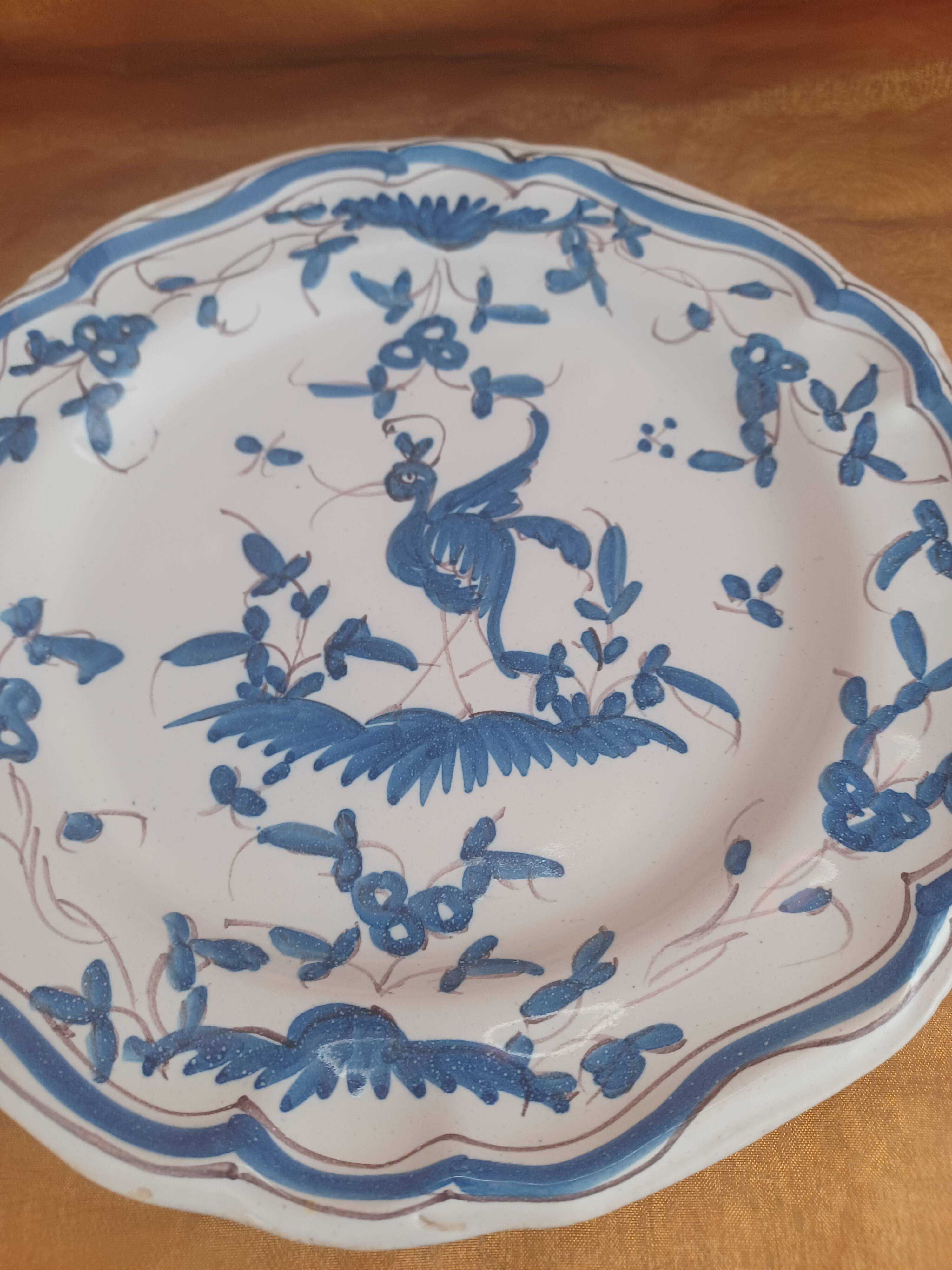 Assiette Faïence XVIII ème.