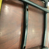 Pagholz chair black lacquered metal and wood circa 1950