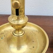 Paire de Bougeoirs Louis Philippe en laiton 1900s