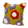Handmade wool cushion cover purple flower 45 x 45 cm