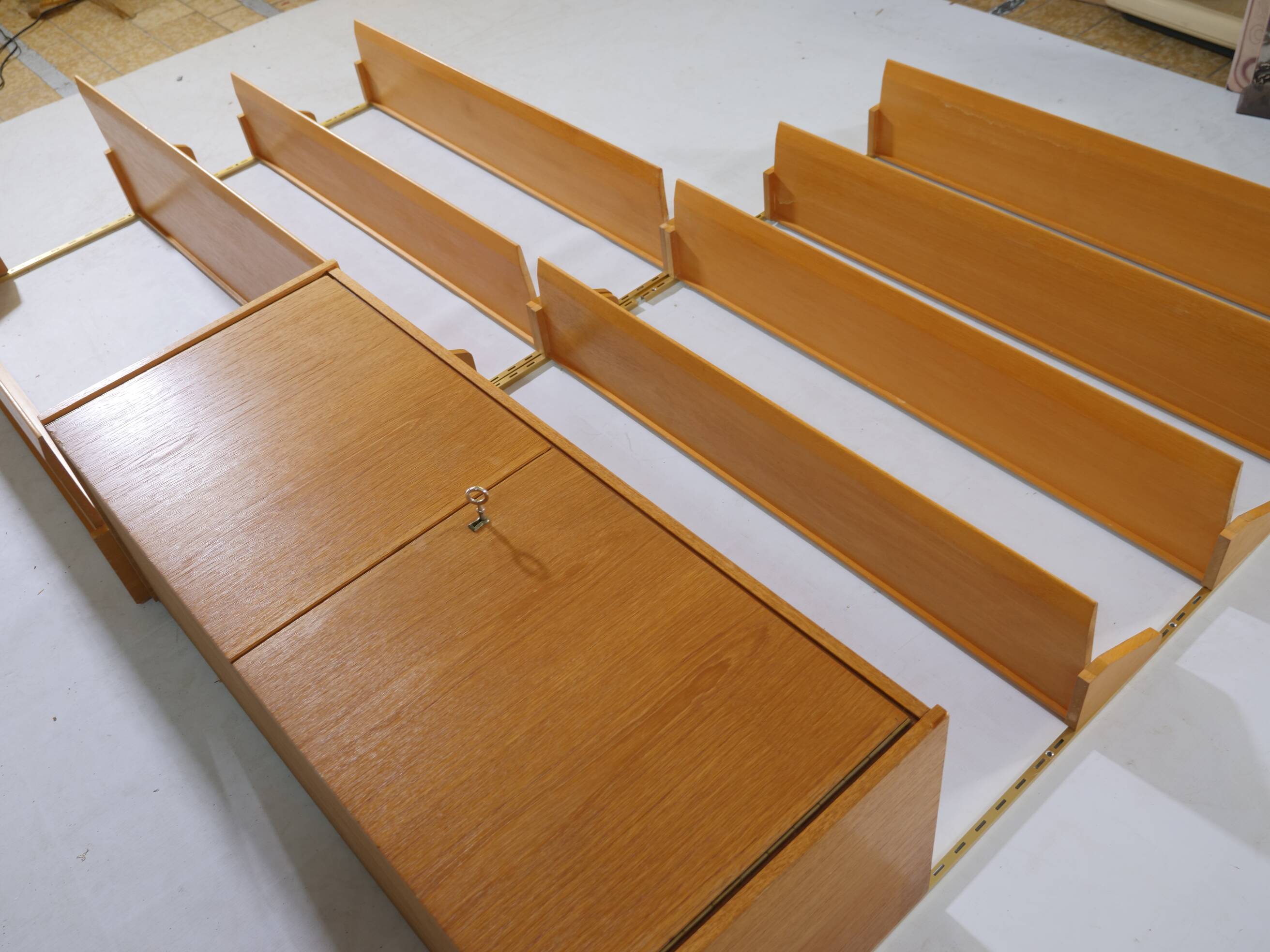 Design shelving system shelf teak wall shelf WK furniture 50s 60s