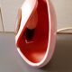 Ceramic lamp and agate slice, 1970