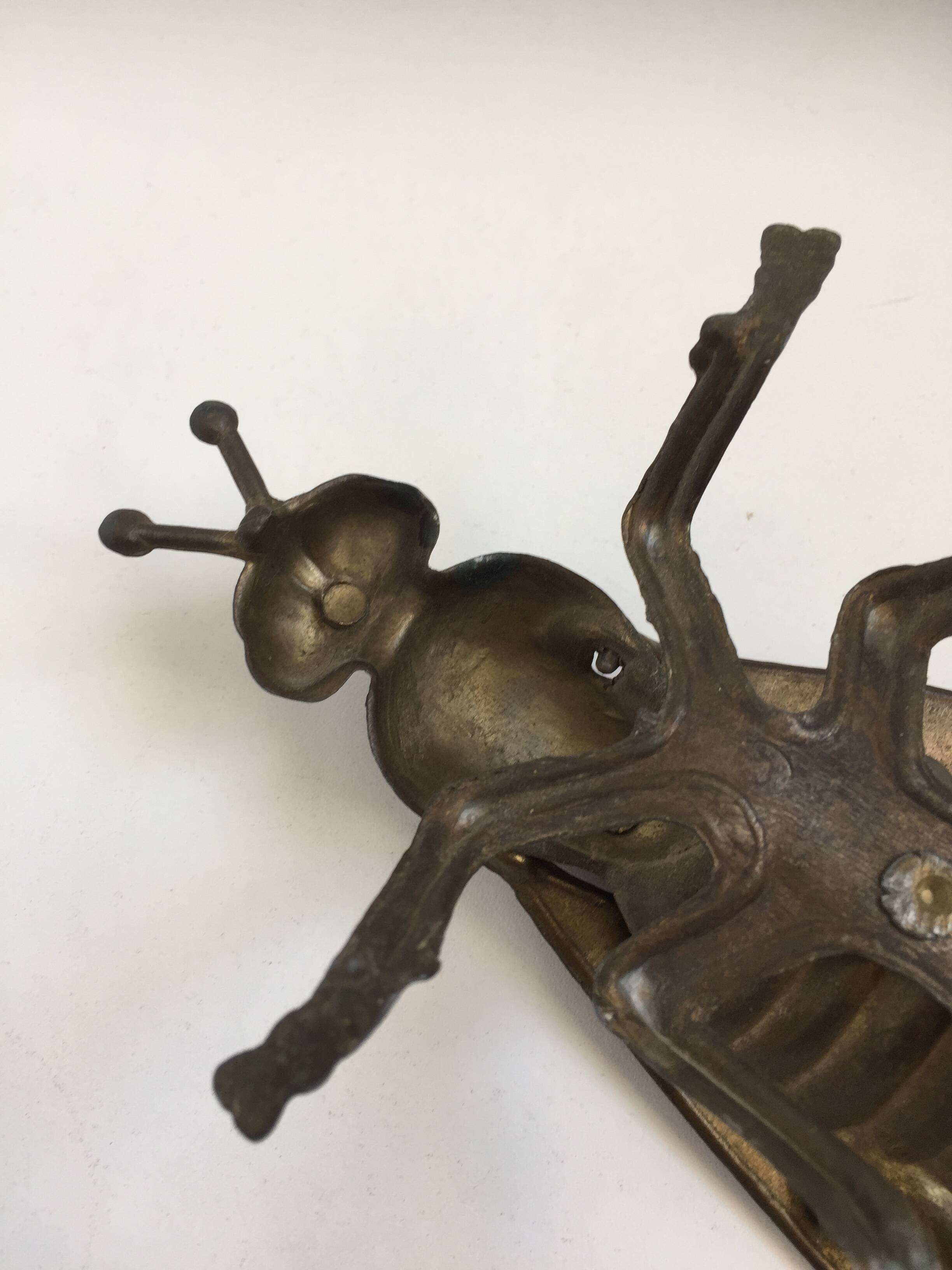 Cendrier en laiton "Mouche&quot