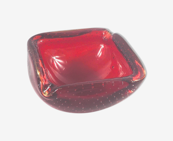 Cendrier en verre Murano Bullicante du milieu du siècle / Bowl, années 1960