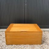 Coffre en pin de Roland Haeusler pour Regain, années 70