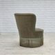 1970s, Danish armchair, green furniture velour.