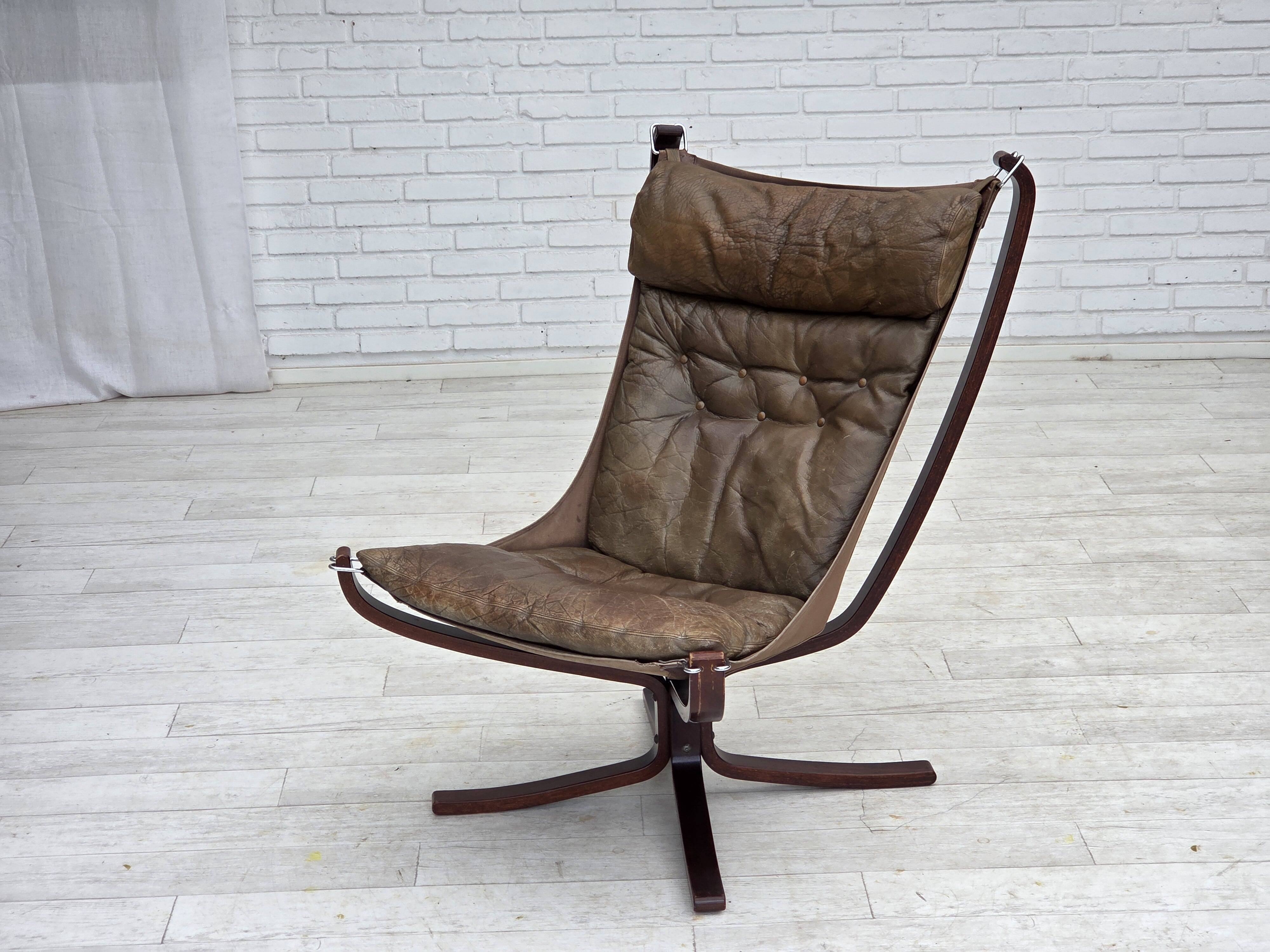 1970s, Norwegian design by Sigurd Ressel, armchair model "Falcon".