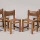 Lot de 4 chaises en frêne verni - Maison Regain