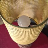 very beautiful glazed ceramic lamp 50x15 new lampshade