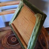 Solid walnut armchair