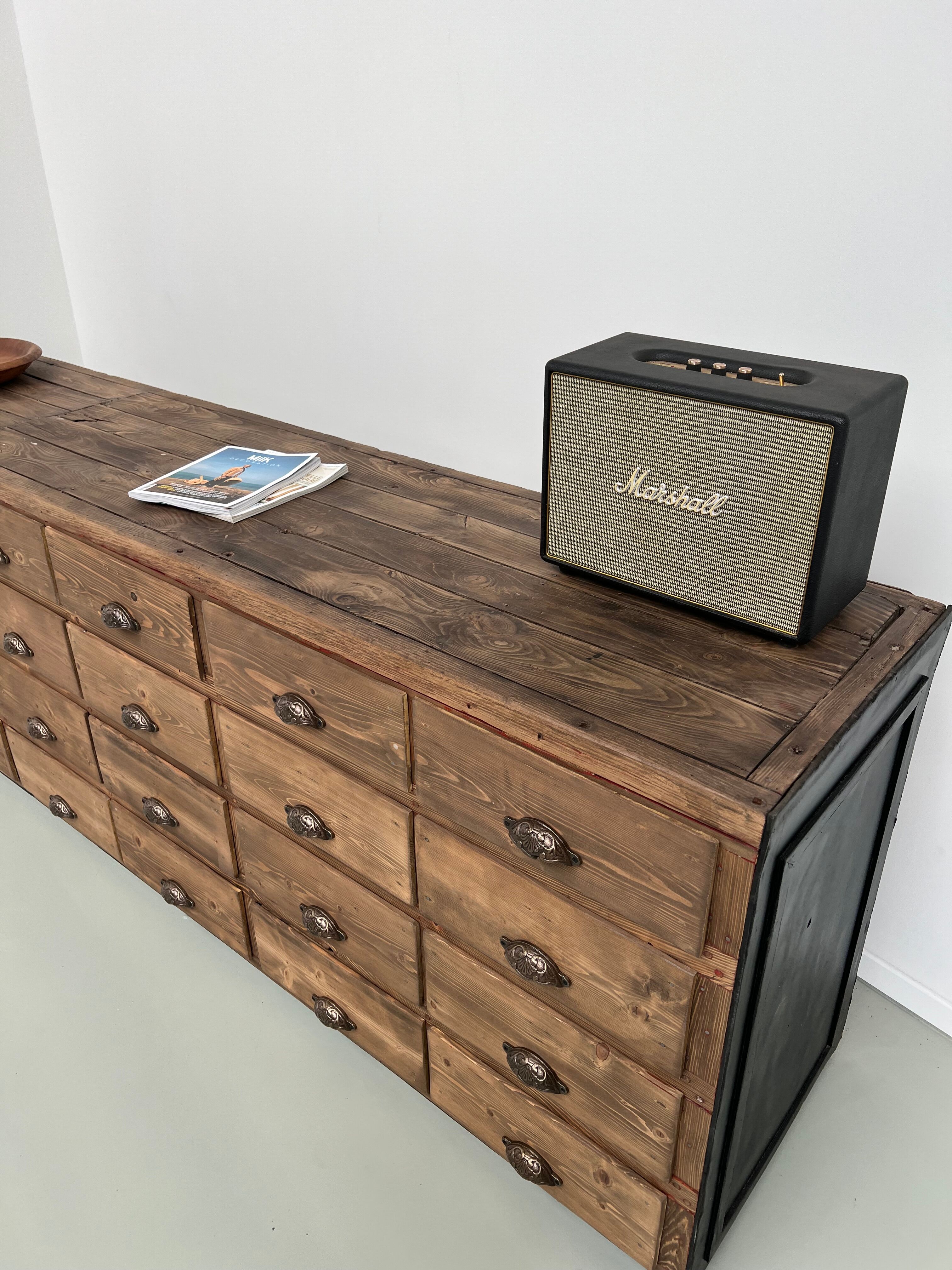 Very large craft furniture with 32 drawers