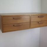 Teak Wall Drawer Module By Kai Kristiansen For Feldballes Møbler, 1960s