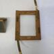 Photo frame in wood and glass