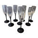 8 Luminarc champagne flutes from the 70s