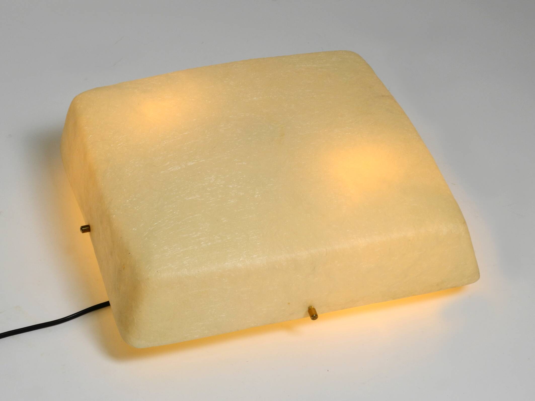 Beautiful Mid Century Modern square fiberglass ceiling or wall lamp