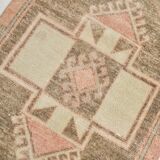 Wool Vintgae Runner Rug, Mid-Century Textile Runner Rug, 86x367 Cm