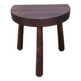 Vintage solid wood tripod stool