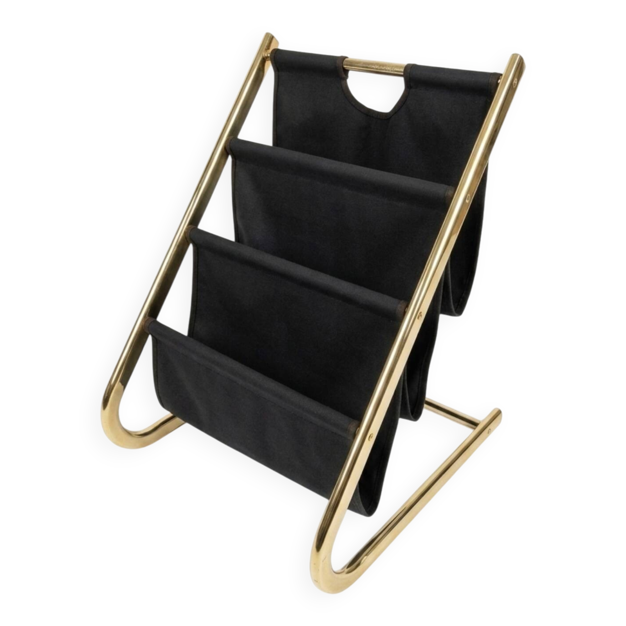 Vintage magazine rack from the 1970s.