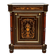 Elegant Napoleon III style commode. Marquetry in precious wood. Gilded bronze, marble top.
