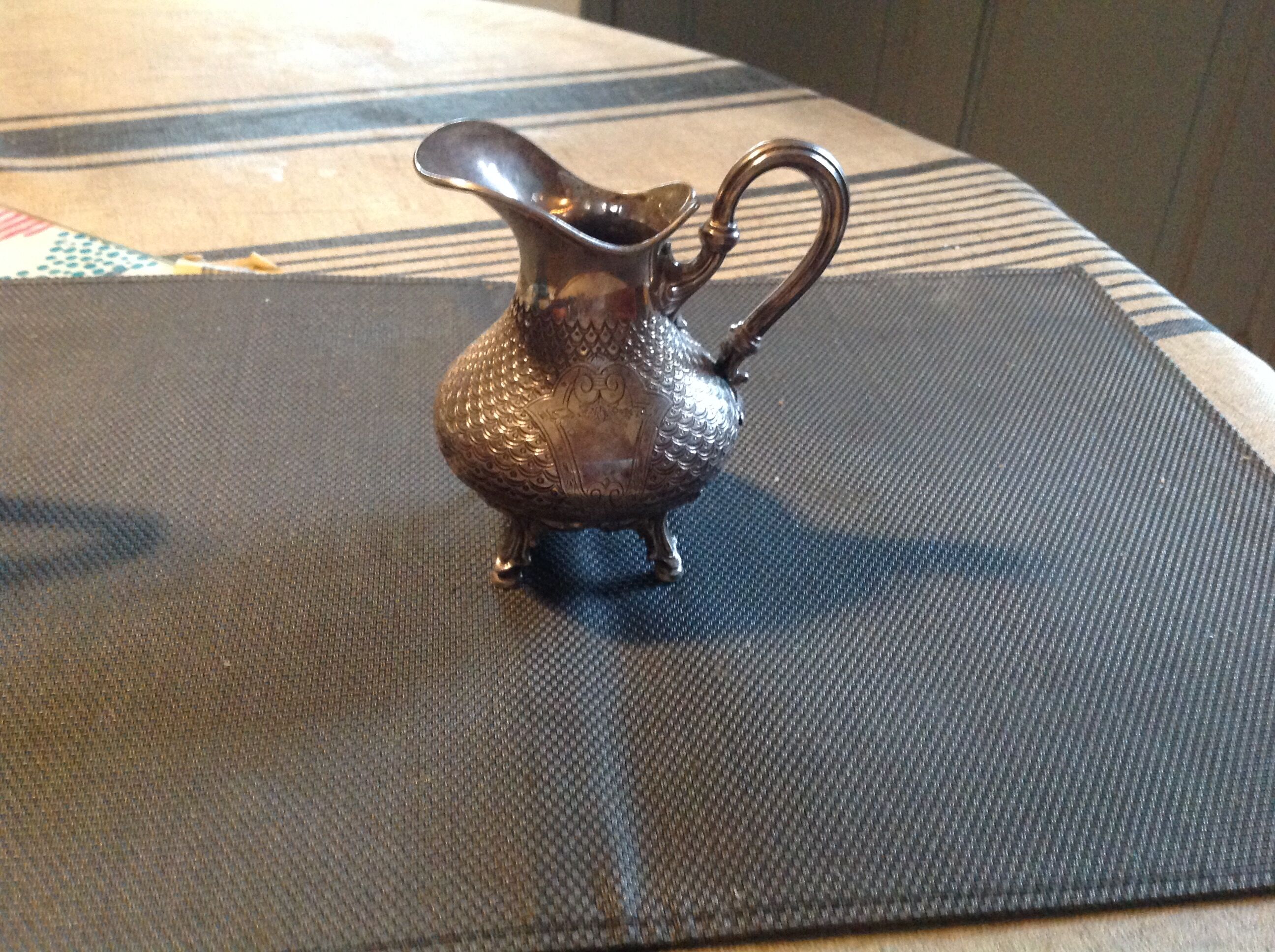 Silver milk pot