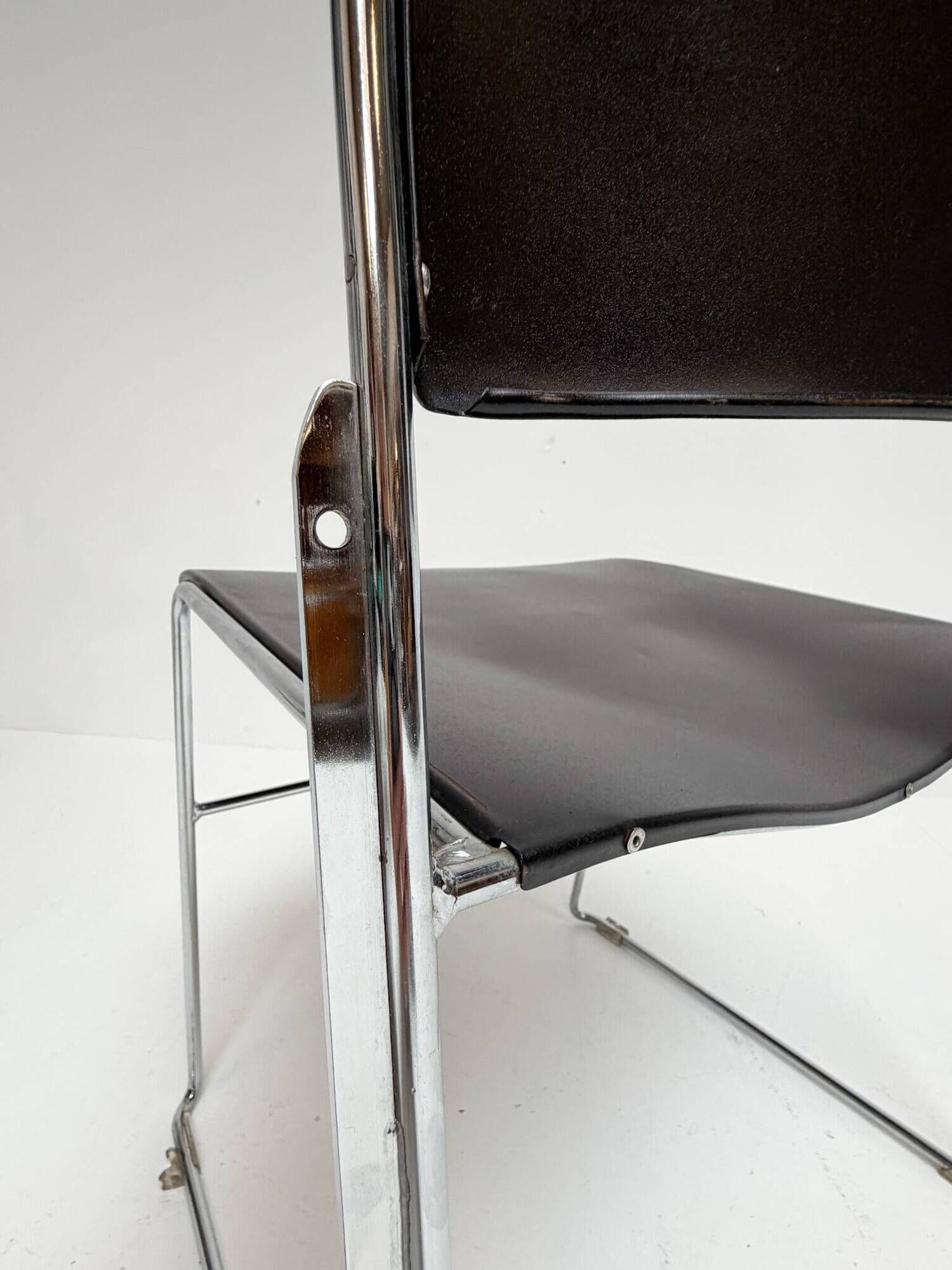 Set of 6 stacking chairs by David Rowland for HOWE, 1968